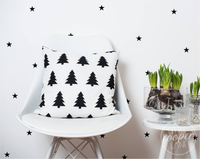 Mini Stars - Vinyl Wall Decals 2.5cm - 1 Inch Night Sky Stickers Small Peel & Stick Baby Boys Girls Kids Nursery Room D??cor - image 1