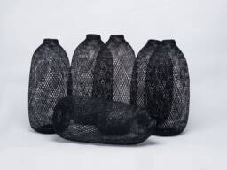 6 Black Bamboo Basket Pendant Light Shades - Handmade Asian Craft
