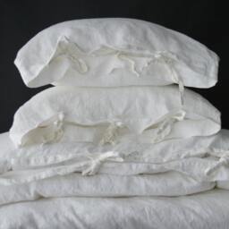 Linen Duvet Cover. Set Of Duvet Cover & Pillow Covers With Ties Closure. 100% Pure Linen Bedding - thumbnail 2