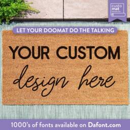 Customize Me Here Doormat - Design Your Own Personalized Customized Coir Mat Personalised Gift New Home - thumbnail 2