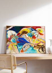 Kandinsky Bauhaus Retro Abstract Print, Improvisation Painting, Mid Century Modern Wall Art, Geometric Poster, Trendy Home Decor, Gift Idea - thumbnail 1