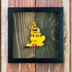 Boddingtons England - Custom Hand Cut Beer Can Art in A Float Frame - Perfectly Unique For Your Bar Or Man Cave - thumbnail 2