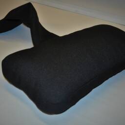 Black Upholstery Fabric Hanging Armchair Sofa Headrest Bolster Cushion With Inner Pad - thumbnail 2