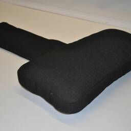 Black Upholstery Fabric Hanging Armchair Sofa Headrest Bolster Cushion With Inner Pad - thumbnail 3