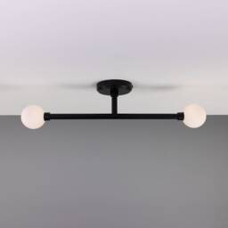 Monto Double Globe Slim Bathroom Ceiling Light 25'' Ip44 - thumbnail 2