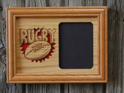 Custom Sports Picture Frame - 5x7 Holds 3x4 Photo Golf, High Jump, Hiking, Hurdles, Ice Skating, Martial Arts, Polo - thumbnail 1