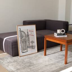 Dreams in London Print, Ink Bleed Style, Trendy City Poster, Quirky Wall Art, Apartment Decor, Unframed - thumbnail 3