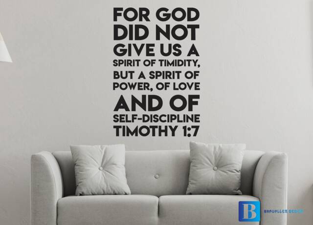 Timothy 17 Bible Verse Room Wall Art Decal Sticker - image 1