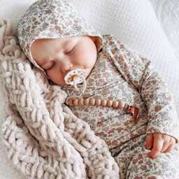 Baby Comforter - Large Chenille Lovey Blanket Handmade Security Soft Comfort Shower Gift UK - thumbnail 3