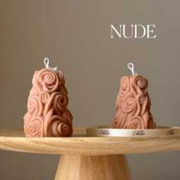 Handmade Roses Soy Candle - Sculptural Home Decor, Wedding Favor - thumbnail 2