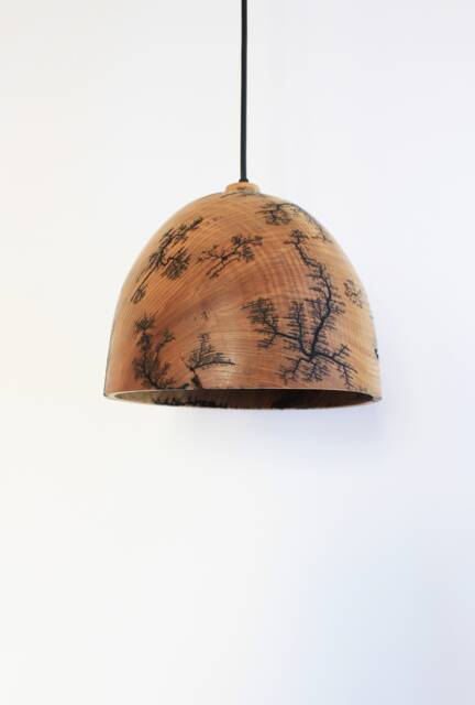 Plug in Pendant Light Shade, Flush Mount Ceiling Lamp, Unique Rustic Fixture, Hanging Lamp - image 1