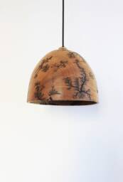Plug in Pendant Light Shade, Flush Mount Ceiling Lamp, Unique Rustic Fixture, Hanging Lamp