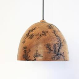 Plug in Pendant Light Shade, Flush Mount Ceiling Lamp, Unique Rustic Fixture, Hanging Lamp - thumbnail 4