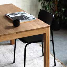 Wooden Dining Table Oak Kitchen Farmhouse Solid Wood Anniversary Gift Living Room Decor - thumbnail 2