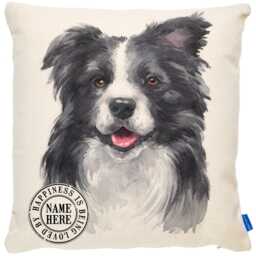 Personalised Border Collie Cushion Cover Dog Throw Pillow Custom Dogs Bed Decor New Puppy Pooch Birthday Gift Ekdc04 - thumbnail 3