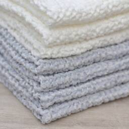 Linen Waffle Towel Set, Pure White, Natural For Bathroom, Sauna, Kitchen, Travel, Soft & Absorbent, Gentle To Skin - thumbnail 2