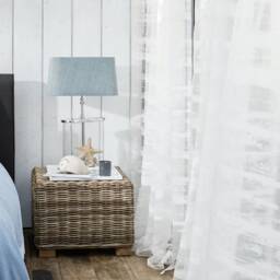 Hoshi Fabric By The Meter/ 2.90 Highly Transparent With Birch Pattern Fabric/Tissu/White/Transparent/Curtain/Rideau Jab