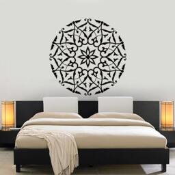 Wall Vinyl Decal Mandala Pattern Symbol Of Universe Cosmos Indian Religious Spiritual Modern Home Decor - #1180Dz - thumbnail 2