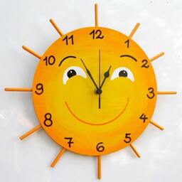 Sun Hand Painted Wall Clock - thumbnail 2