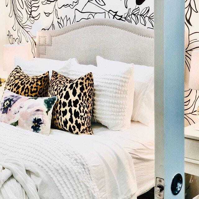 Velvet Leopard Print Pillow Cover, Black & Tan Cheetah - image 1