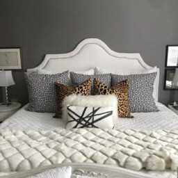 Velvet Leopard Print Pillow Cover, Black & Tan Cheetah - thumbnail 4