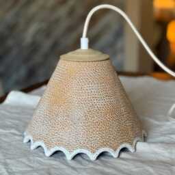 Handmade Ceramic Pendant Light Unique Ceiling Kitchen Island - thumbnail 2