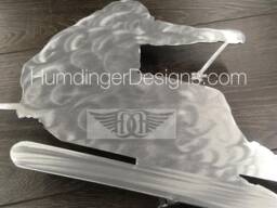 Alpine Skier - Metal Wall Art Downhill Ski Sculpture Humdinger Designs - thumbnail 1