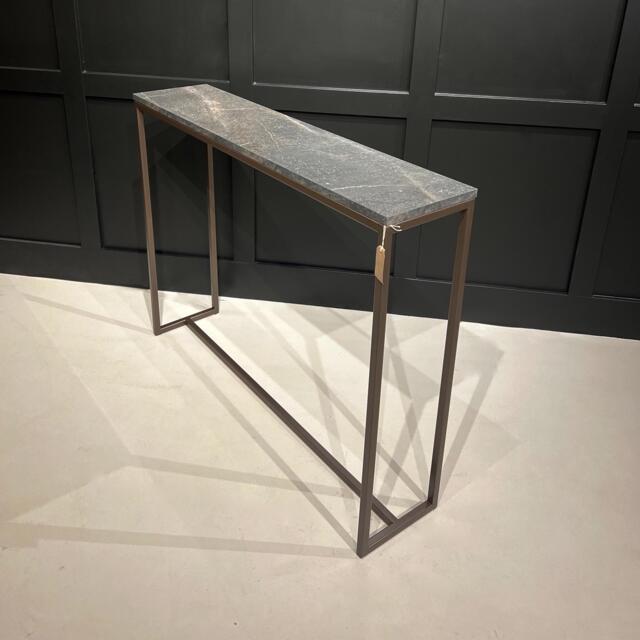 Metal Console Table Radiator Cover, Mild Steel Sideboard Bronze Powder Coated Frame - image 1