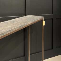 Metal Console Table Radiator Cover, Mild Steel Sideboard Bronze Powder Coated Frame - thumbnail 3