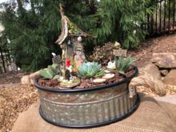 Handmade Fairy Garden, Custom Succulent Planter, Personalized Gift - thumbnail 1