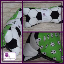 Reading Bone Football Green - Neck Pillow Neck Roll Cushion Tablet Holder Bookend Decoration Washable - thumbnail 2