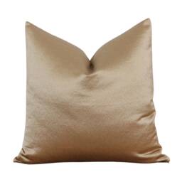 Gold Silk Pillow Cover - Satin Christmas Throw Holiday Cushion Elegant Louis - thumbnail 3