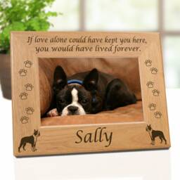 Boston Terrier Dog Memorial Photo Decor, Breed Lovers Gift, Pet Frame For Women, Lover Birthday & Christmas Gift Idea - thumbnail 3