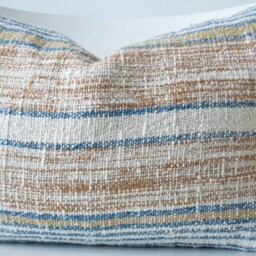 Indigo Tribal Hemp Hand Woven Natural Dye Color Pillow Cover - thumbnail 2