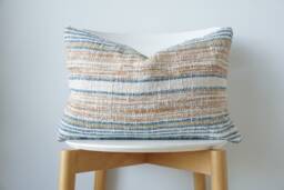 Indigo Tribal Hemp Hand Woven Natural Dye Color Pillow Cover - thumbnail 1
