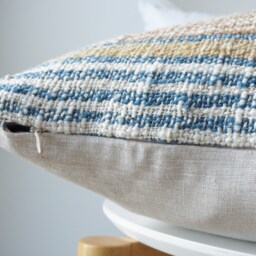 Indigo Tribal Hemp Hand Woven Natural Dye Color Pillow Cover - thumbnail 3