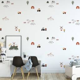 Cute Boho Farm Removable Wall Decals/Decor Vehicle Modern Boys Room Truck Simple Theme - thumbnail 3
