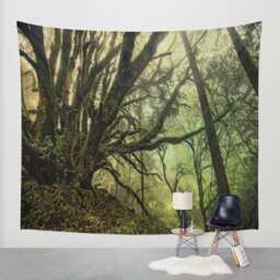 Fairytale Tree Wall Tapestry, Nature Decor, Forest Tapestry, Nature Wall Hanging - thumbnail 1