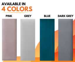 Velvet Padded Wall Panels Anti-Collision 3D Upholstered Headboard Set - thumbnail 1