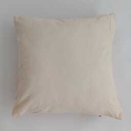 Moroccan Cactus Silk Cushion Cover, Handmade Orange Sabra Throw Pillow, Scatter 20''x20''/50x50 cm - thumbnail 4