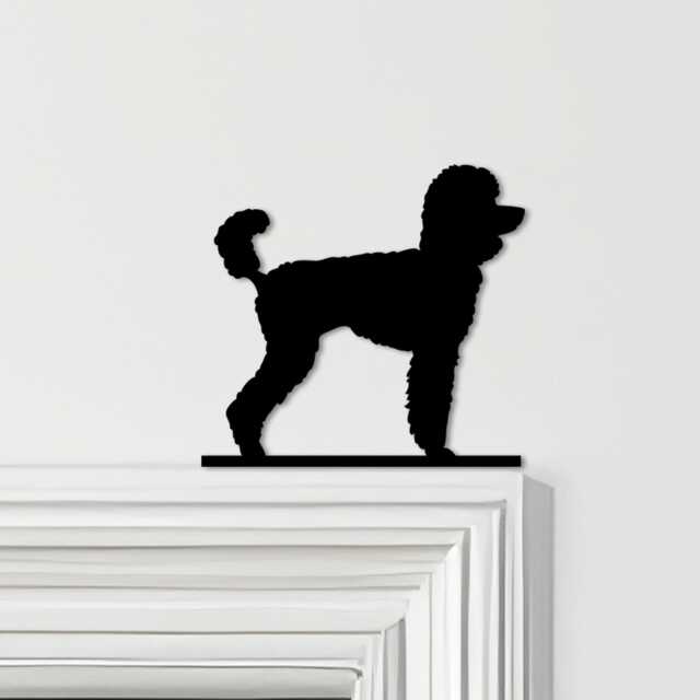 Door Topper Poodle Dog Tall Various Colours Top Of Decorative Sign - Sign, Novelty Wall Decor, Frame Art, Art - image 1
