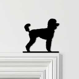 Door Topper Poodle Dog Tall Various Colours Top Of Decorative Sign - Sign, Novelty Wall Decor, Frame Art, Art - thumbnail 1