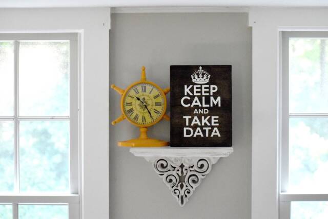 Keep Calm & Take Data - Applied Behavior Analysis Sign - Aba Rustic Wall Decor - image 1