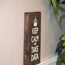 Keep Calm & Take Data - Applied Behavior Analysis Sign - Aba Rustic Wall Decor - thumbnail 4