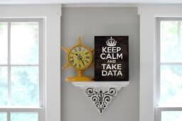 Keep Calm & Take Data - Applied Behavior Analysis Sign - Aba Rustic Wall Decor - thumbnail 1