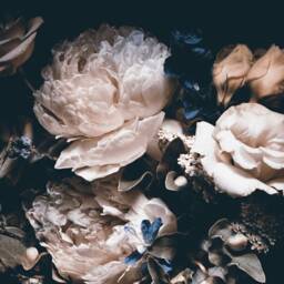 Pink Peonies Bouquet Wallpaper Vintage Floral Wall Mural - thumbnail 2