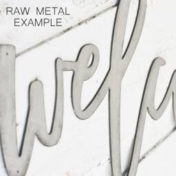 His & Hers Metal Wall Decor, Master Bathroom Signs, Wedding Gift - thumbnail 4
