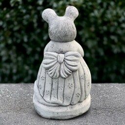 Garden Mouse Sculpture Concrete Mother Statue Stone Animal Ornament Cement Wildlife Decor Mouse Lover Gift Handmade Yard Art - thumbnail 4