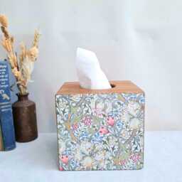 William Morris Golden Lily Tissue Box Cover, Pink Floral Wildflowers Design, Home Decor Gift