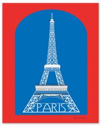 Paris Print, Eiffel Tower France Wall Art, French Decor, Nursery, Print - Style E8-O-Sp1 - thumbnail 1